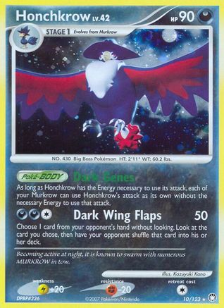 Honchkrow/123 - Mysterious Treasures Reverse Holofoil