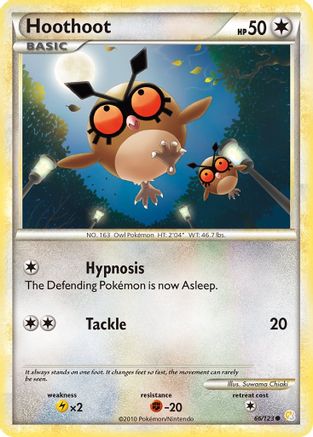 Hoothoot 66/123 - HeartGold SoulSilver
