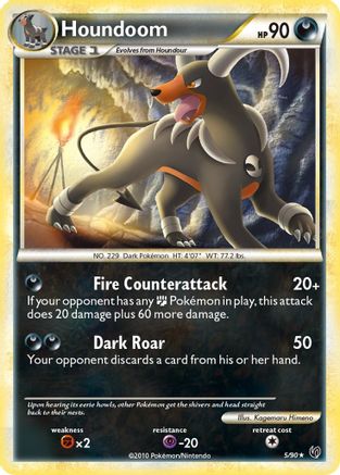 Houndoom/90 - Undaunted Holofoil