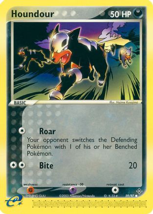 Houndour 59/97 - Dragon Reverse Holofoil