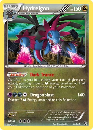 Hydreigon (97)/124 - Dragons Exalted Reverse Holofoil