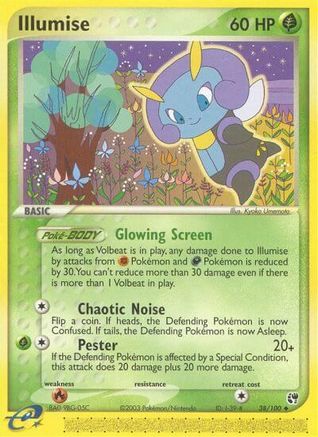 Illumise 38/100 - Sandstorm Reverse Holofoil