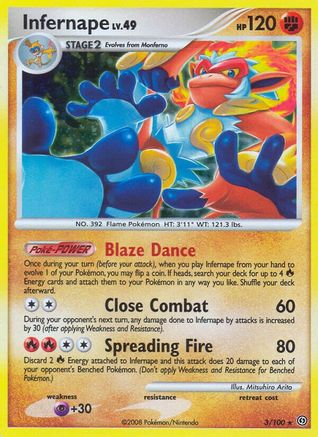 Infernape/100 - Stormfront Reverse Holofoil