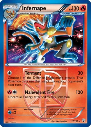 Infernape (Team Plasma) 17/135 - Plasma Storm
