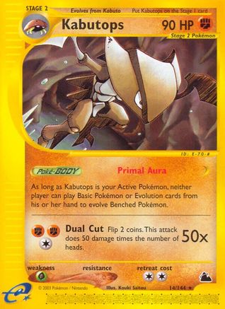 Kabutops (14)/144 - Skyridge Reverse Holofoil