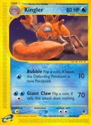 Kingler (50)/165 - Expedition Reverse Holofoil