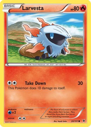 Larvesta (20)/101 - Noble Victories Reverse Holofoil