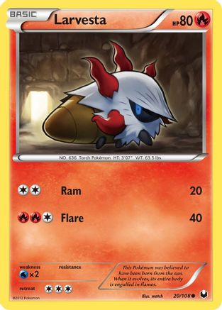 Larvesta (20)/108 - Dark Explorers