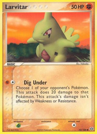 Larvitar/106 - Emerald Reverse Holofoil