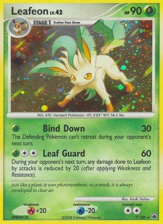 Leafeon (7)/100 - Majestic Dawn Reverse Holofoil