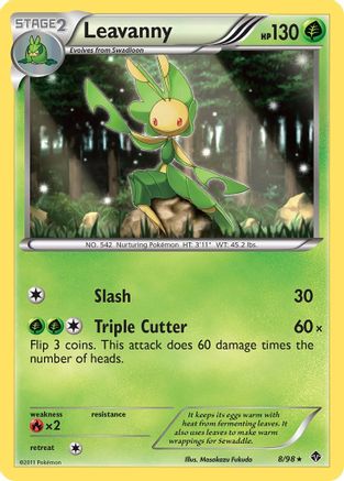 Leavanny (8)/98 - Emerging Powers Reverse Holofoil