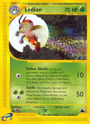 Ledian 15/144 - Skyridge Reverse Holofoil