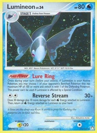 Lumineon/123 - Mysterious Treasures Reverse Holofoil