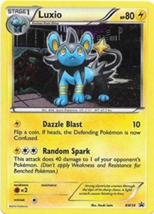 Luxio - BW34 (Cosmos Holo)/101 - Black and White Promos Holofoil