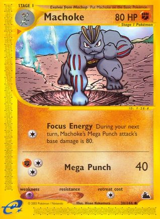 Machoke/144 - Skyridge Reverse Holofoil