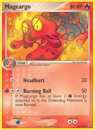 Magcargo - 037/107/107 - Deoxys Reverse Holofoil