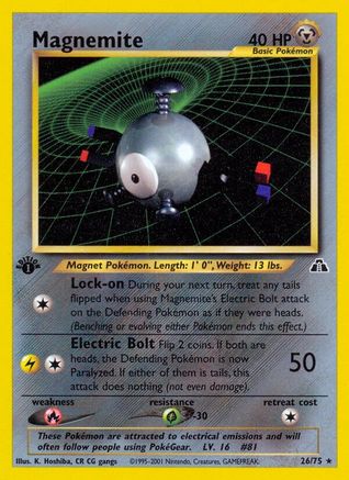 Magnemite (26)/75 - Neo Discovery 1st Edition