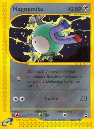 Magnemite (52)/147 - Aquapolis Reverse Holofoil