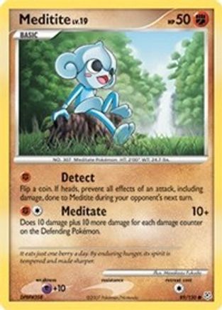 Meditite 89/130 - Diamond and Pearl Reverse Holofoil
