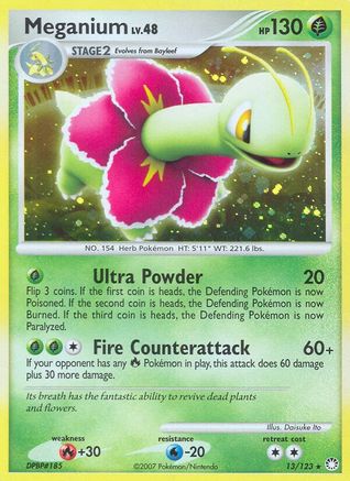 Meganium/123 - Mysterious Treasures Holofoil