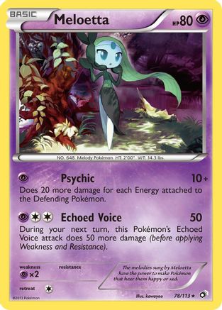 Meloetta (78)/113 - Legendary Treasures Holofoil