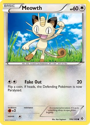 Meowth/149 - Boundaries Crossed Reverse Holofoil