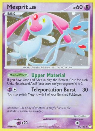 Mesprit/123 - Mysterious Treasures Reverse Holofoil