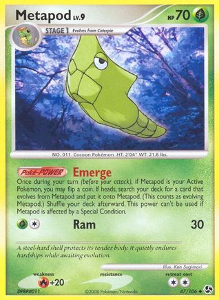 Metapod/106 - Great Encounters Reverse Holofoil