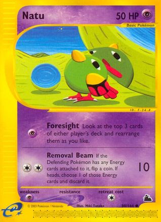 Natu 80/144 - Skyridge Reverse Holofoil