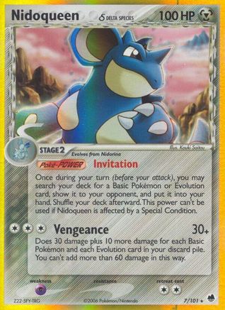 Nidoqueen (Delta Species)/101 - Dragon Frontiers Reverse Holofoil