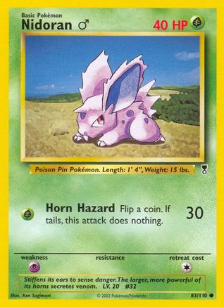 Nidoran M/110 - Legendary Collection Reverse Holofoil
