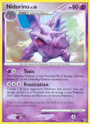 Nidorino/111 - Rising Rivals Reverse Holofoil
