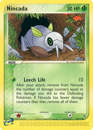 Nincada - 68/97/97 - Dragon Reverse Holofoil