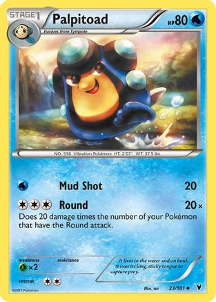 Palpitoad/101 - Noble Victories Reverse Holofoil