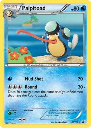 Palpitoad/113 - Legendary Treasures Reverse Holofoil