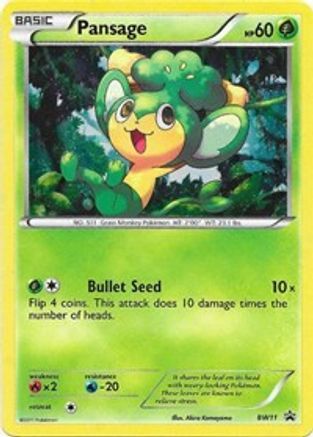 Pansage - BW11/101 - Black and White Promos Holofoil