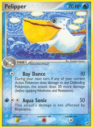 Pelipper/107 - Deoxys Reverse Holofoil