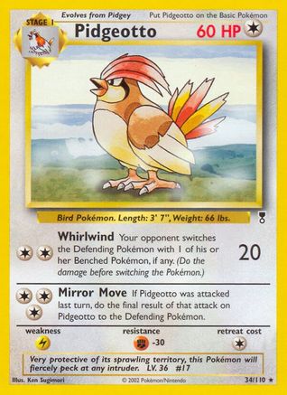 Pidgeotto/110 - Legendary Collection Reverse Holofoil