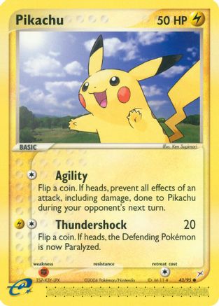 Pikachu 43/95 - Team Magma vs Team Aqua Reverse Holofoil