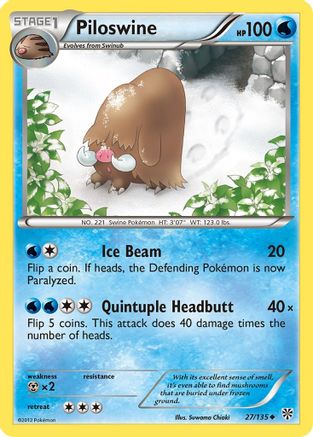 Piloswine/135 - Plasma Storm Reverse Holofoil