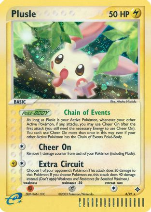 Plusle/97 - Dragon Reverse Holofoil