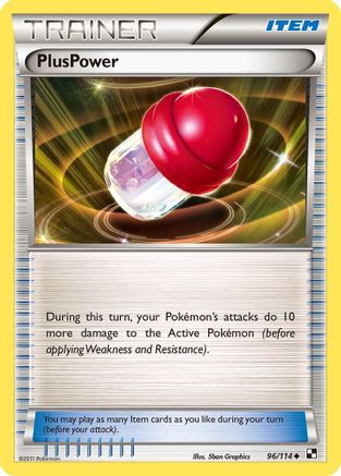 PlusPower/114 - Black and White Reverse Holofoil