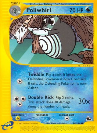 Poliwhirl 88/144 - Skyridge Reverse Holofoil