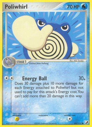Poliwhirl 68/115 - Unseen Forces Reverse Holofoil