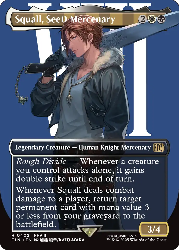 Squall, SeeD Mercenary (Borderless) (FIN-402) [FINAL FANTASY] Foil