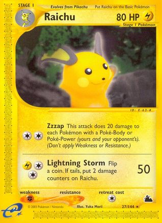 Raichu 27/144 - Skyridge Reverse Holofoil