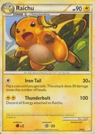 Raichu (#19 Non-Holo) - HGSS Trainer Kit Gyarados & Raichu