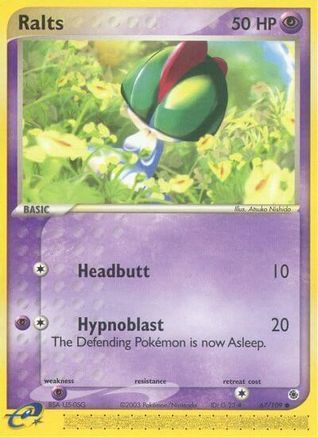 Ralts - 67/109/109 - Ruby and Sapphire Reverse Holofoil