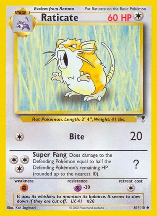 Raticate/110 - Legendary Collection Reverse Holofoil