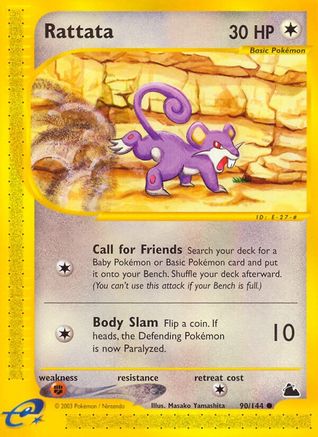 Rattata/144 - Skyridge Reverse Holofoil